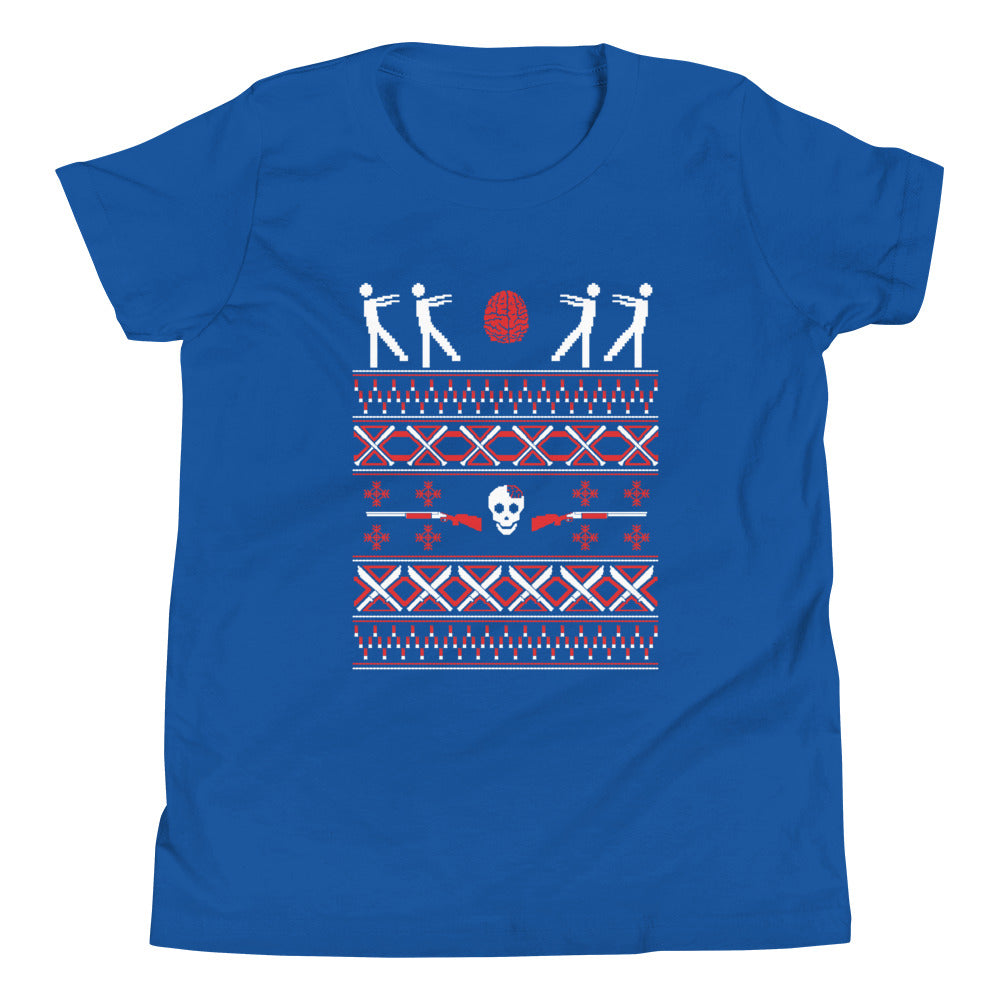 Zombie Christmas Sweater Kid's Youth Tee product image 5