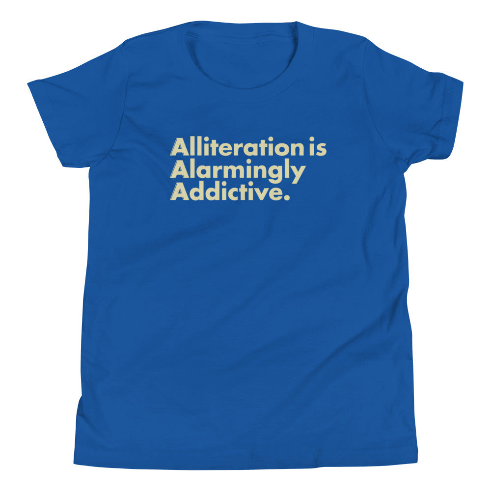 Alliteration Is Alarmingly Addictive Kid's Youth Tee product image 5