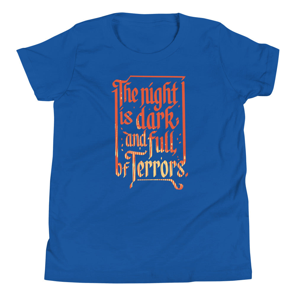 The Night Is Dark And Full Of Terrors Kid's Youth Tee product image 4